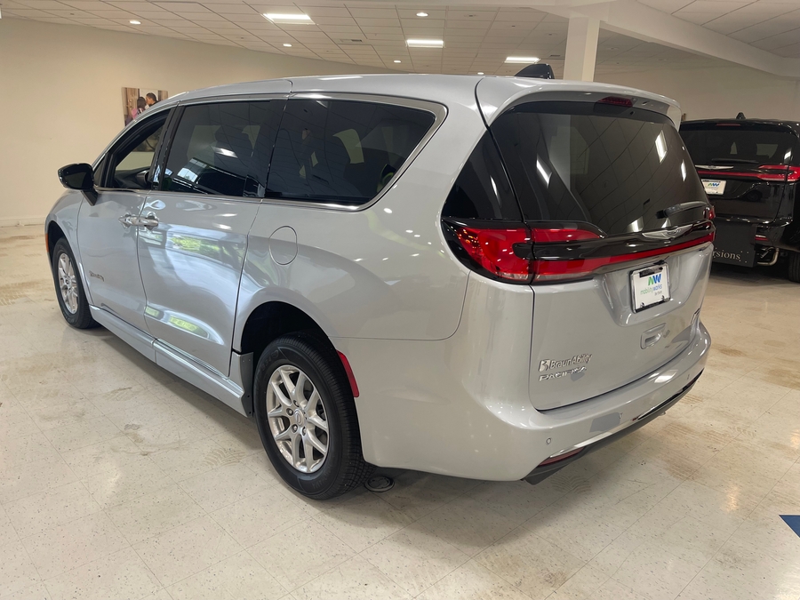 Black Chrysler Pacifica with FR Conversions Rear Entry Manual Fold Out conversion