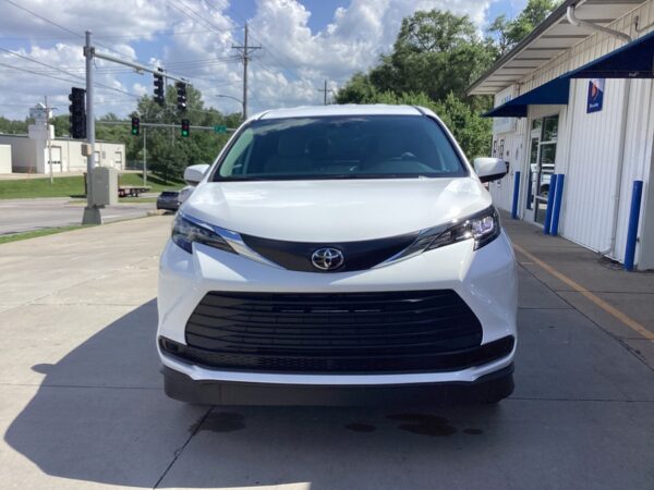 White Toyota Sienna with Vantage Mobility Side Entry Manual In Floor conversion