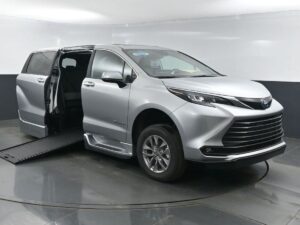 Silver Toyota Sienna with BraunAbility Side Entry Automatic In Floor conversion