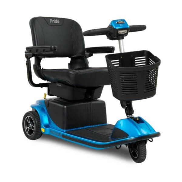 pride mobility revo 2.0 3 wheel scooter blue