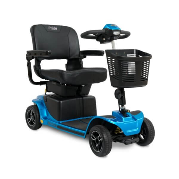 pride mobility revo 2.0 4 wheel scooter blue