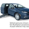 Silver Chrysler Pacifica with Driverge Side Entry Automatic Fold Out conversion