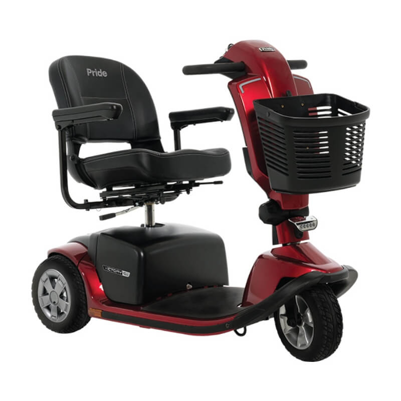 Pride Mobility 3-Wheel Victory 10.2 Power Scooter, Pride Full Size Mobility  Scooter